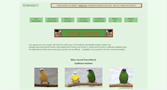 Desktop Screenshot of parrot-finches.com